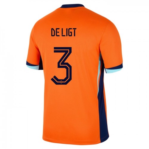 Camisola do Holanda De Ligt 3 Equipamento Principal Euro 2024 Camisola do Holanda De Ligt 3 Equipamento Principal Euro 2024